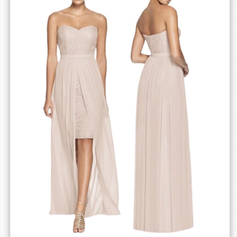Dessy Collection Two Piece Bridesmaid Dress